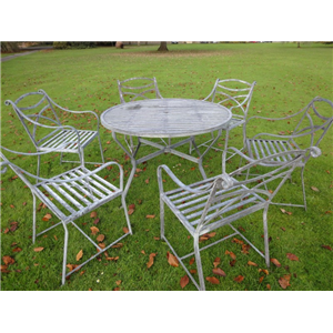 Galvanised on sale garden chairs